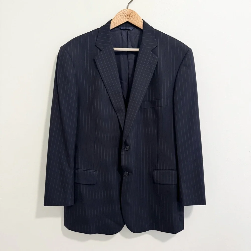 Brooks Brothers Dark Navy Pinstripe Blazer